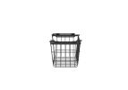 Oceanstar Stackable Metal Wire Storage Basket Set for Pantry, Countertop, Kitchen or Bathroom  Black, Set of 3