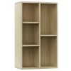 Book Cabinet/Sideboard Sonoma Oak 19.7"x9.8"x31.5" Engineered Wood