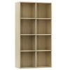 Book Cabinet/Sideboard Sonoma Oak 26"x11.8"x51.2" Engineered Wood