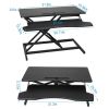 Height Adjustable Standing Desk Converter Workstation Sit Stand Dual Monitor Laptop Desk Riser Tabletop