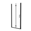 32" x 72" Pivot Glass Shower Door with Tempered Glass Swing Bathroom Shower Doors with Stainless Handle Frameless Hinged Shower Panel Matte Black