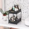 Double layer pull-out sink lower storage rack Kitchen counter lower storage cabinet Bathroom cabinet lower storage cabinet rack Sliding basket storage