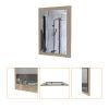 Devoux Rectangle Bathroom Mirror Light Pine