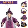 71in Life Size Hanging Witch Talking Halloween Everyday Decoration