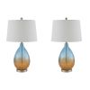 Cortina Ombre Glass Table Lamp; Set of 2