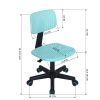 Plastic Children Student Chair;  Low-Back Armless Adjustable Swivel Ergonomic Home Office Student Computer Desk Chair;  Hollow Star