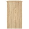 White and Sonoma Oak 35.4"x17.7"x29.9" Engineered Wood