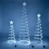 3/4/6FT Battery Lighted Spiral Christmas Trees/COLD