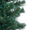 Slim Artificial Christmas Tree with Stand Green 6 ft PVC