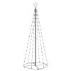 Christmas Cone Tree Cold White 100 LEDs Decoration 2x6 ft