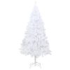 Artificial Christmas Tree with Thick Branches White 6 ft PVC