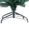 Slim Artificial Christmas Tree with Stand Green 8 ft PVC