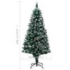 Artificial Christmas Tree with Pine Cones and White Snow 6 ft