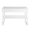 43.3&quot; Rectangular Computer Desk / Writing Desk with Open Storage; White