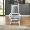 Wooden Porch Rocker Chair WHITE