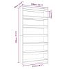 Book Cabinet/Room Divider Brown Oak 39.4"x11.8"x78" Engineered wood