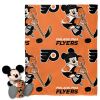 Flyerss OFFICIAL NHL & Disney's Mickey Mouse Character Hugger Pillow & Silk Touch Throw Set; 40" x 50"