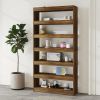 Book Cabinet/Room Divider Brown Oak 39.4"x11.8"x78" Engineered wood