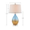 Cortina Ombre Glass Table Lamp; Set of 2