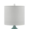 Ellipse Curved Glass Table Lamp; Set of 2