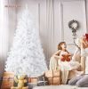 7 Ft High Christmas Tree 1000 Tips Decorate Pine With Metal Legs White;