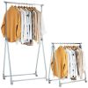 Extendable Foldable Heavy Duty Clothing Rack with Hanging Rod