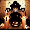 8 Feet Tall Halloween Inflatable Dead Tree Archway Decor with Bat Ghosts and LED Lights