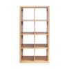 Smart Cube 8-Cube Organizer Storage with Opened Back Shelves; 2 X 4 Cube Bookcase Book Shleves for Home; Office ; Walnut Color