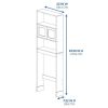 23" W Bathroom Space Saver, 3 Shelves, Mainstays over the Toilet Cabinet