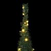 Pop-up String Artificial Christmas Tree with LED Green 7 ft