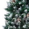 Artificial Christmas Tree with Pine Cones and White Snow 5 ft