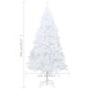 Artificial Christmas Tree with Thick Branches White 8 ft PVC