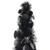 Pop-up Artificial Christmas Tree Black 6 ft PET