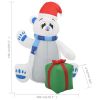 Christmas Inflatable Polar Bear LED Indoor and Outdoor 8 ft