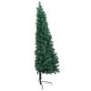 Artificial Half Christmas Tree with Stand Green 6 ft PVC