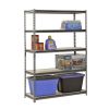 Muscle Rack 48"W x 18"D x 72"H 5-Shelf Steel Freestanding Shelves, Silver