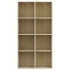 Book Cabinet/Sideboard Sonoma Oak 26"x11.8"x51.2" Engineered Wood