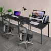 Simple Deluxe Modern Design; Simple Style Table Home Office Computer Desk for Working; Studying; Writing or Gaming; Black