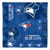 Blue Jays OFFICIAL MLB "Hexagon" Full/Queen Comforter & Shams Set; 86" x 86"