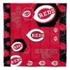 Reds OFFICIAL MLB "Hexagon" Full/Queen Comforter & Shams Set; 86" x 86"