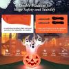 Happy Halloween Inflatable Spoof Ghost Yard Decoration With LED Lights