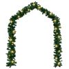 Christmas Garland with LED Lights 65.6'