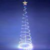 6 Ft Lighted Spiral Christmas Tree Light Multi Color 182 LED Outdoor Yard Decor