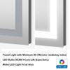 48x36 Inch LED Lighted Bathroom Mirror with 3 Colors Light; Wall Mounted Bathroom Vanity Mirror with Touch Button; Anti-Fog Dimmable Bathroom Mirror (