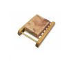 2-Pieces Handmade Natural Wood Soap Dish Bathroom Soap Holder