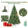 7.4 ft Christmas Tree Decorated with 65 Pine Cones and over 1300 Thicken Tips