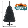 36 Inch Unlit Artificial Christmas Mini Tree with Plastic Stand