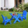 3-Piece Plastic Children's Play Table Chair Set