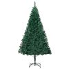 Artificial Christmas Tree with Thick Branches Green 6 ft PVC