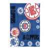 Clippers OFFICIAL NBA "Hexagon" Twin Comforter & Sham Set; 64" x 86"